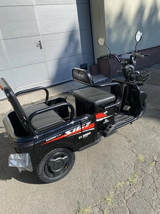 Електроскутер CORSO SIG7 1200W 72V/23AH Трицикл, Безкоштовна доставка!