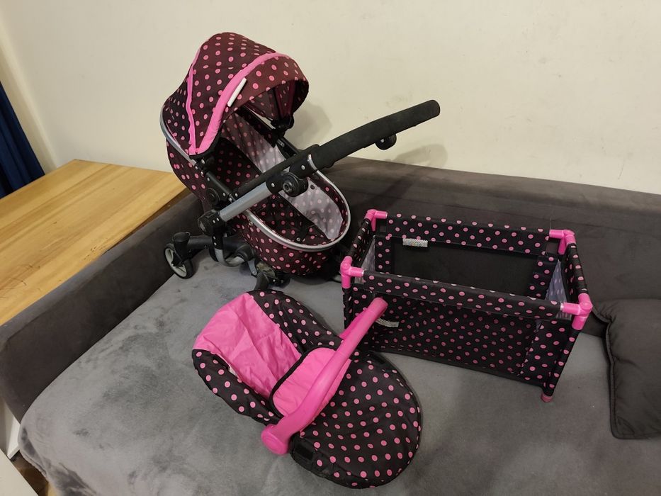 Wózek dla lalek łóżeczko nosidełko
