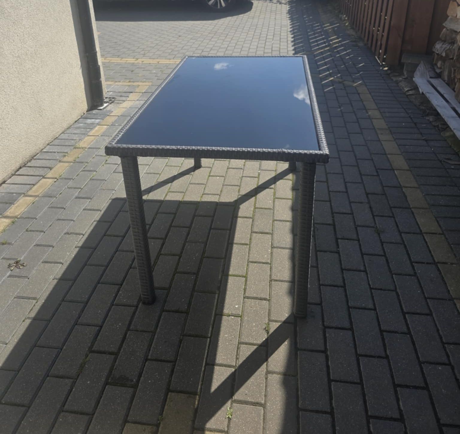 Stół ogrodowy ratanowy