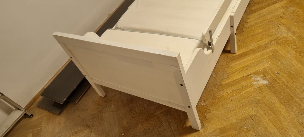 Łóżko rozsuwane ikea sundvik materac lateksowy premium Vyssa somnat