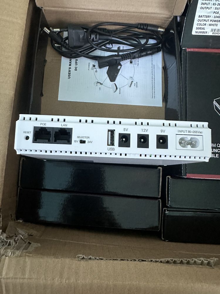 ДБЖ UPS DC1036P 36W 2A/ 60W WifI для роутера, відеонагляду