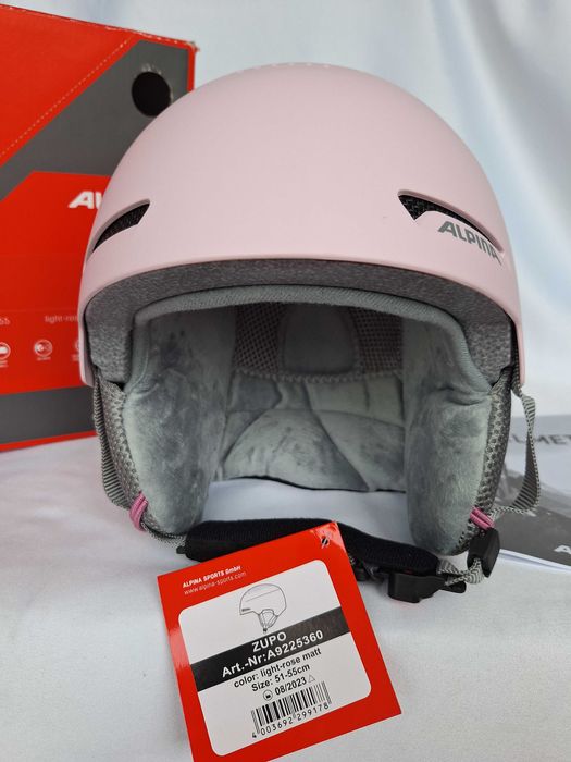 Kask narciarski dziecięcy Alpina Zupo Light Rose Matt S 51-55cm