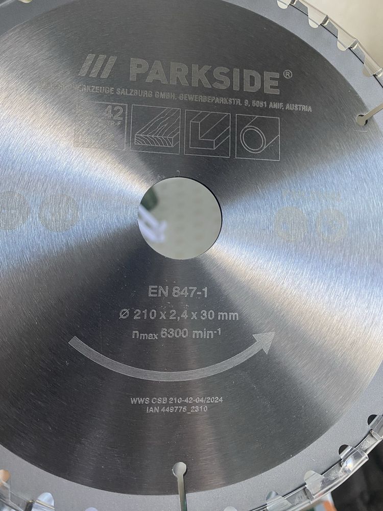 Диск по дереву Parkside PKSB 210 B 1