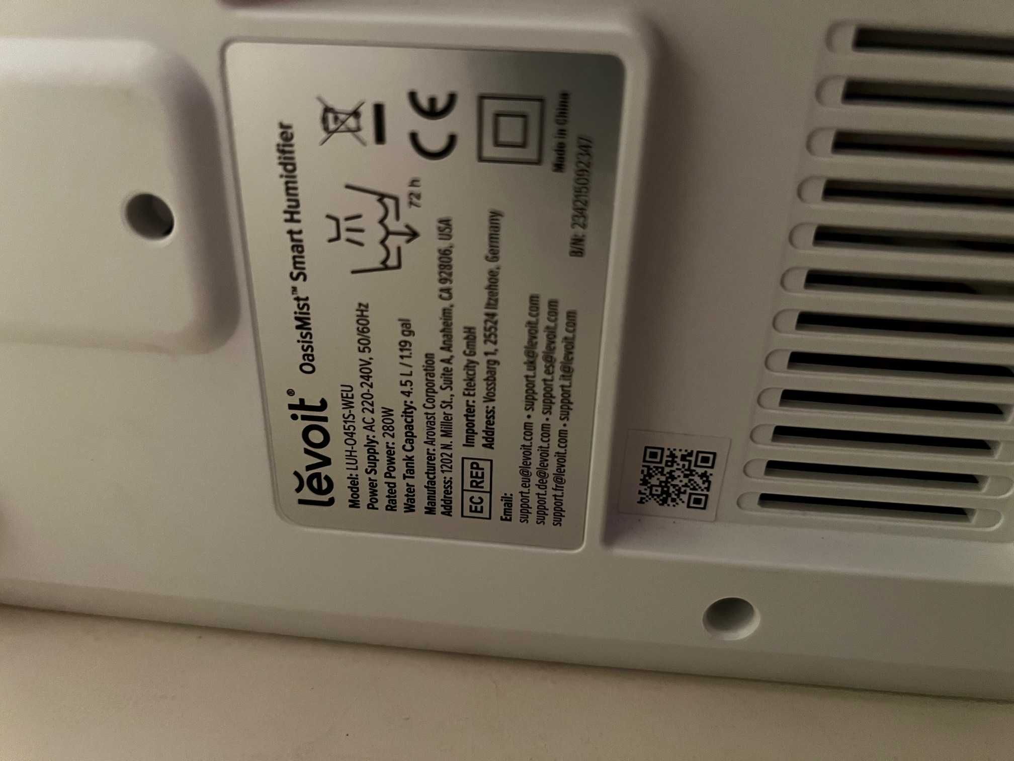 Nawilżacz powietrza Levoit OasisMist 450S