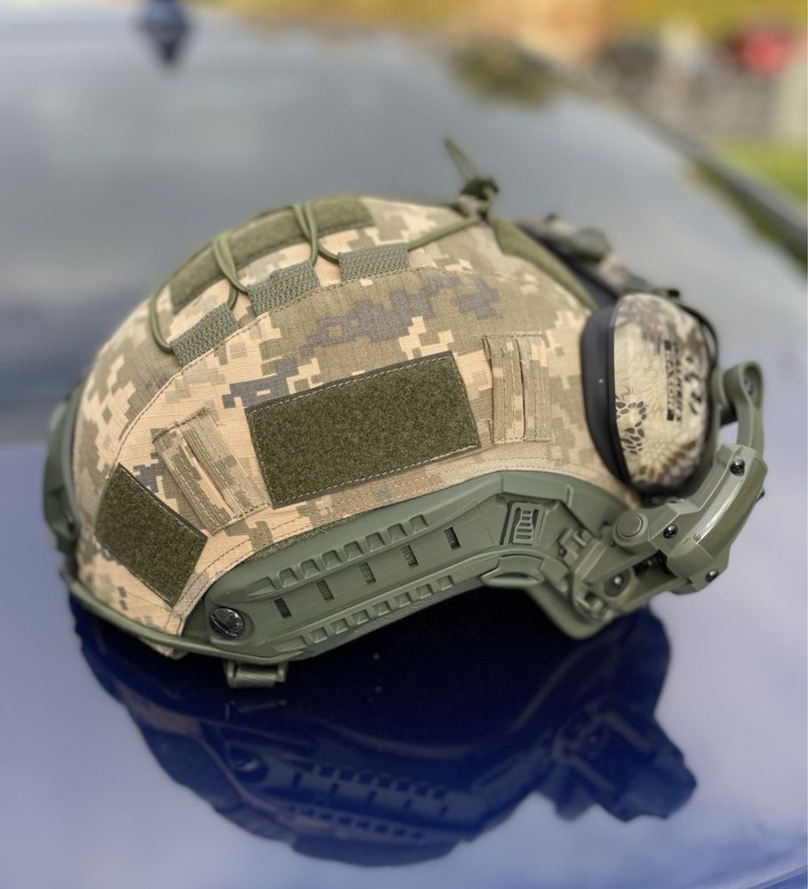 Тактичний шолом з навушниками военная каска тактический шлем комплект