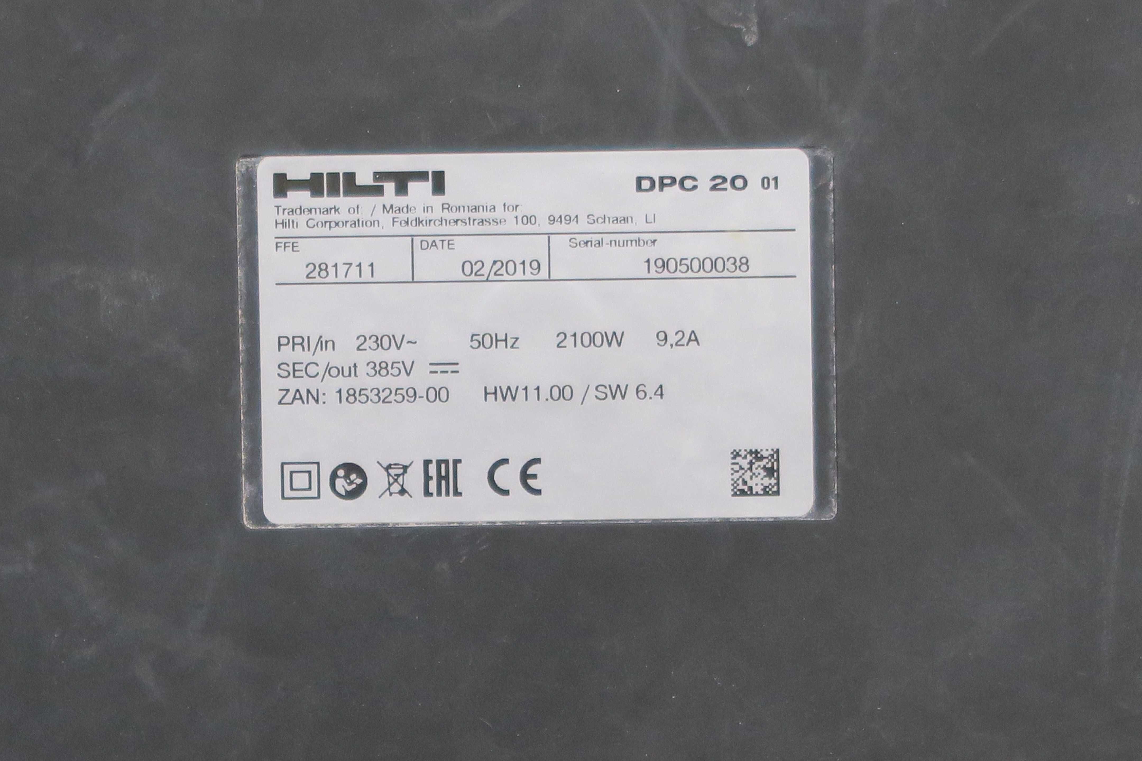 Szlifierka do betonu HILTI DG 150, komplet, walizka