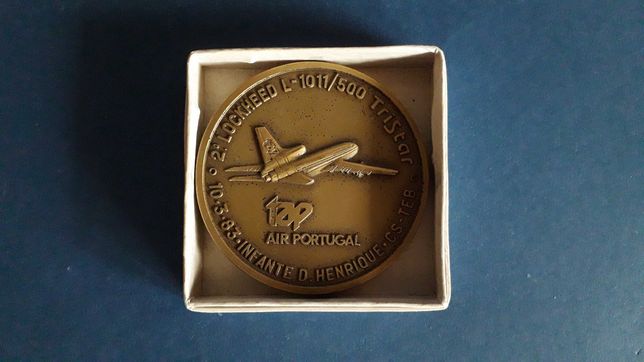 Medalha Recepção 2º Lockheed L-1011/500 Tristar CS-TEB de 1983