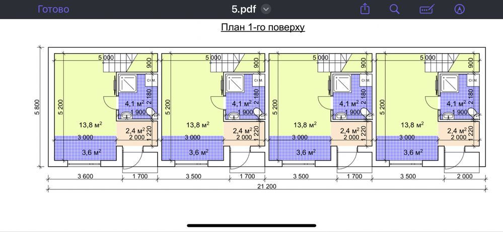 Квартира таунхаус 50 квм м.Бориспіль