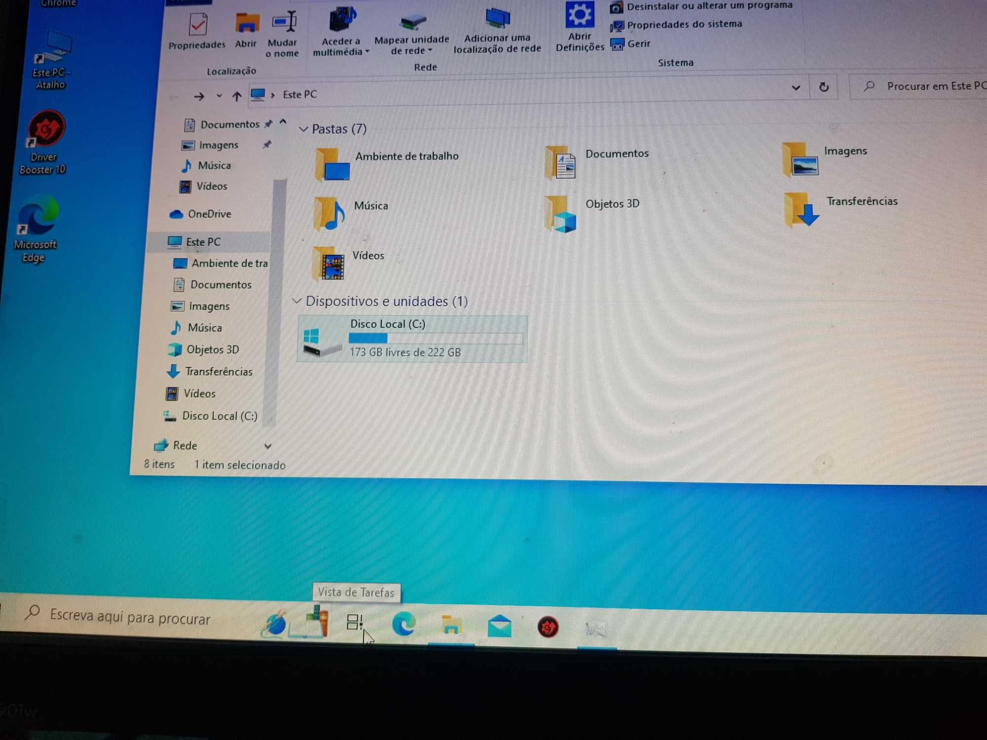 Pc completo com monitor teclado e rato