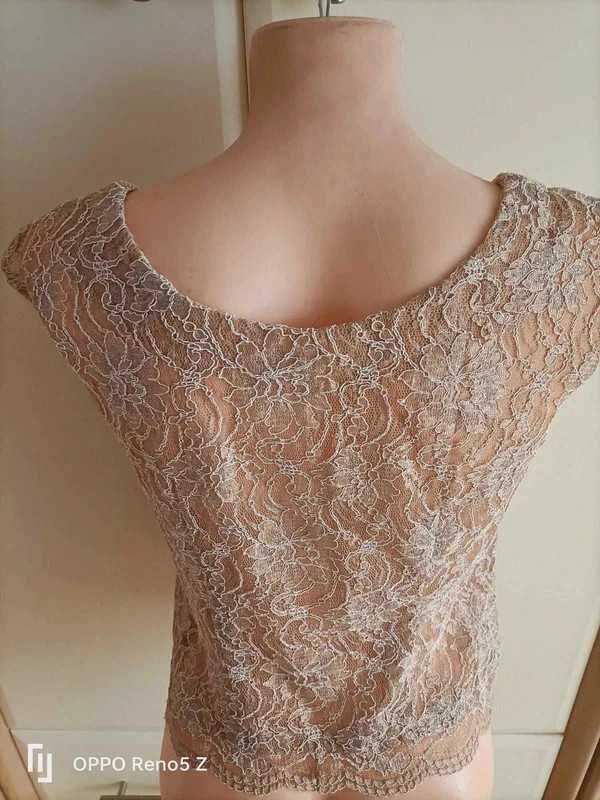Tunika z crop-topem /elegancka roz.36-38