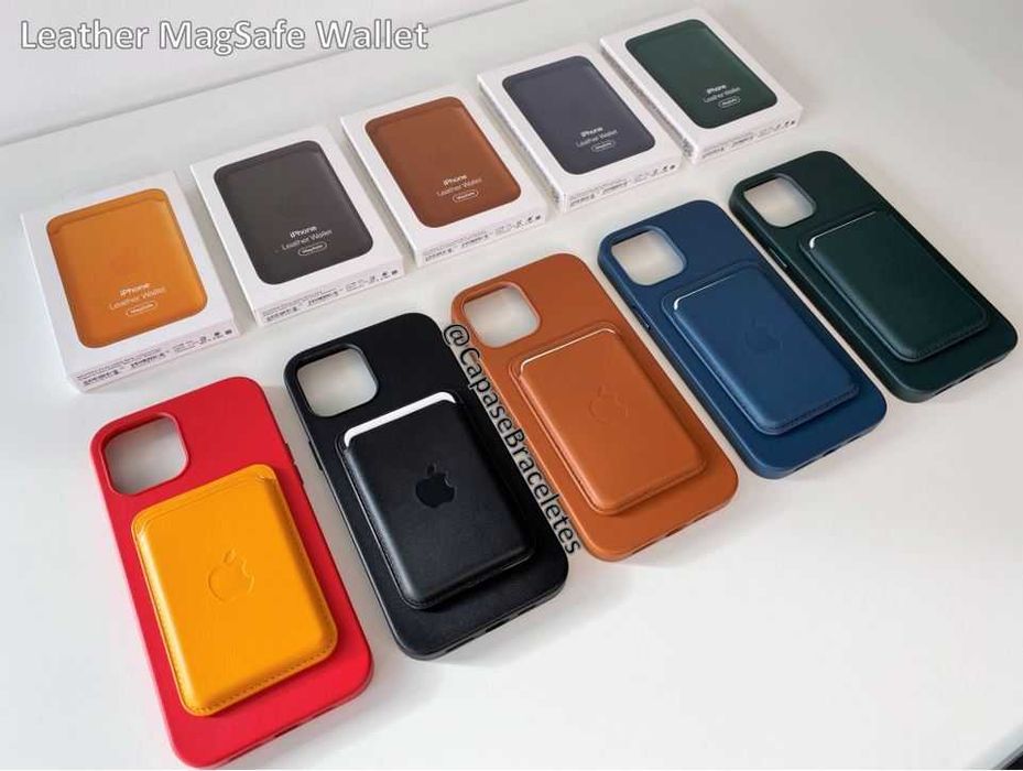 Carteira em Pele MagSafe p/ iPhone 12