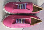 Wygodne buty ortopedyczne tenisówki espadryle czerwone rozm. 39