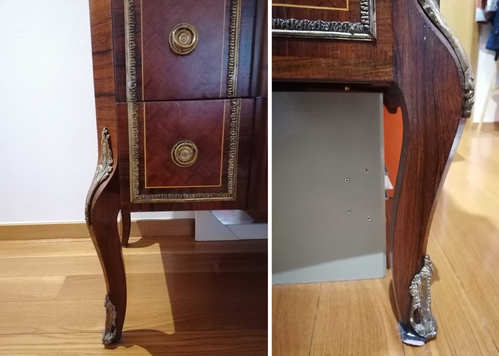 Móvel Bar Luís XV Pau-Santo e outras | Entalhadas | Excelente estado