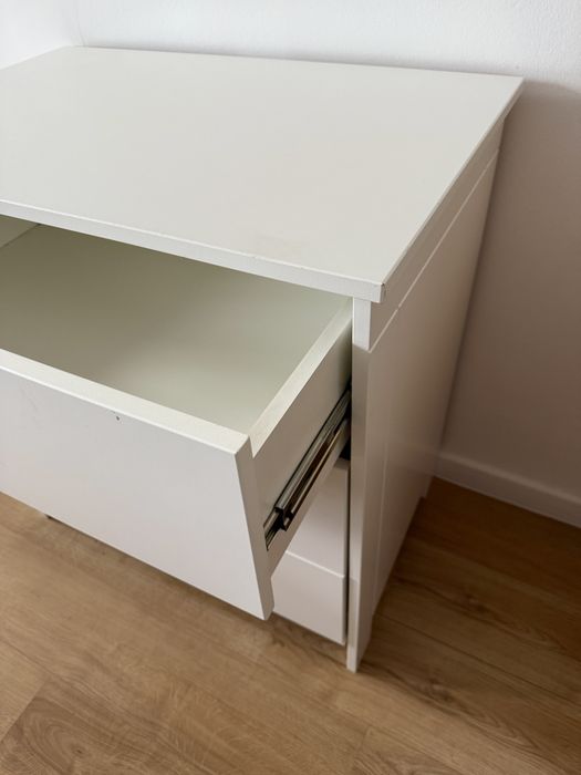 Komoda ikea biała 3 szuflady stabilna hemnes