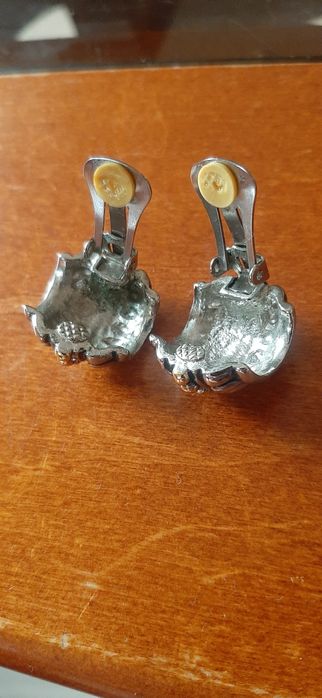 Zestaw naszyjnik i kolczyki vintage z lat 80.