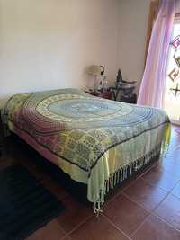 Cama Sommier com arrumacao - casal