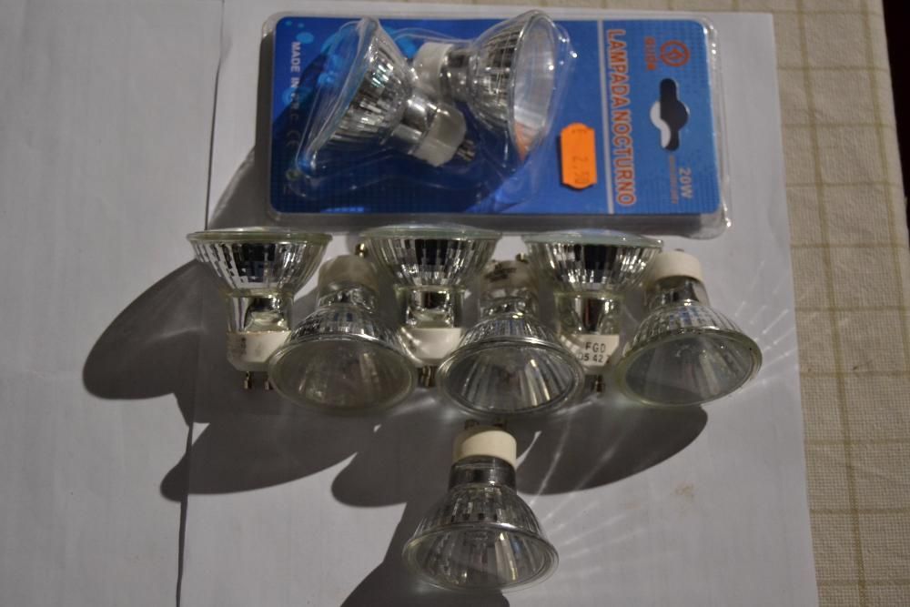 9 lampadas de halogénio