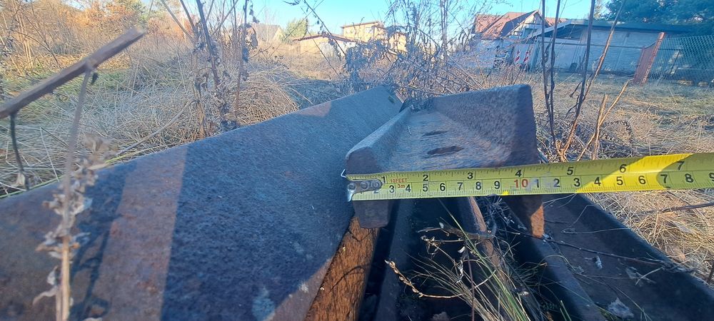 Szyny kolejowe wąskotorówka