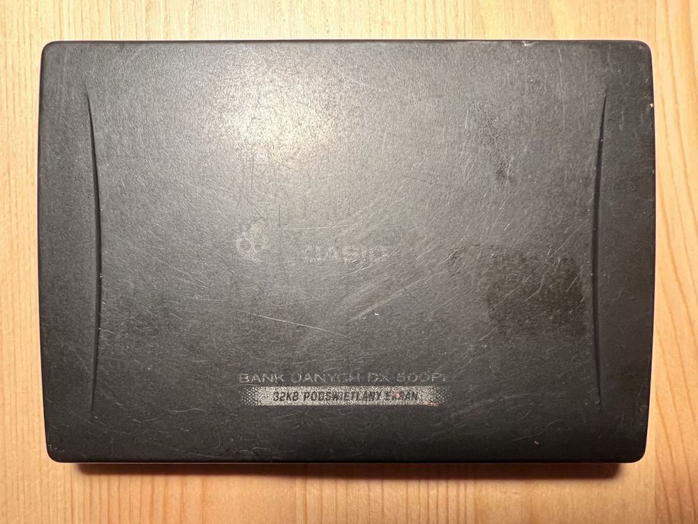 Casio DX-500PL - bank danych z polskim menu, sprawny, kolekcjonerski