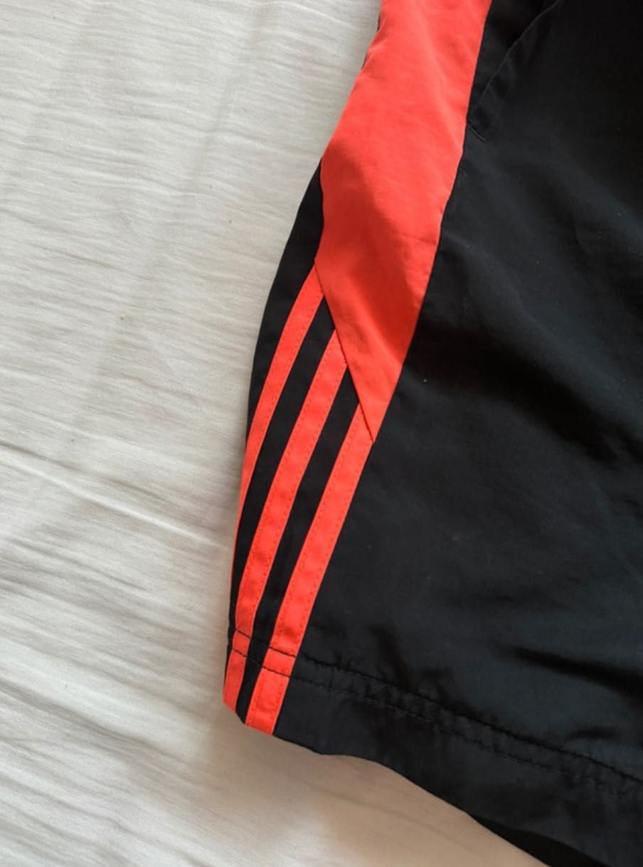 Szorty kąpielowe Adidas S czarne pomarańczowe