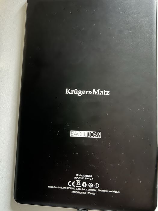 Uszkodzony - tablet krugermatz eagle 1069