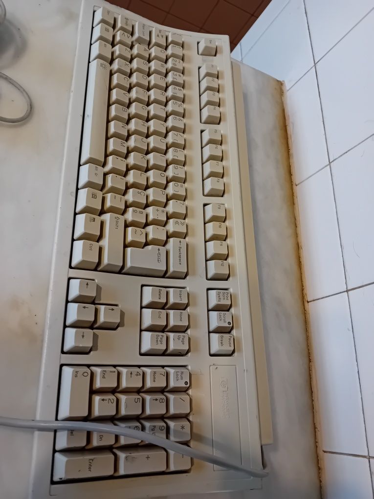 Conjunto de Teclado e Rato Antigos
