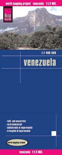 Venezuela 1:1.400 000 mapa laminowana REISE 2009