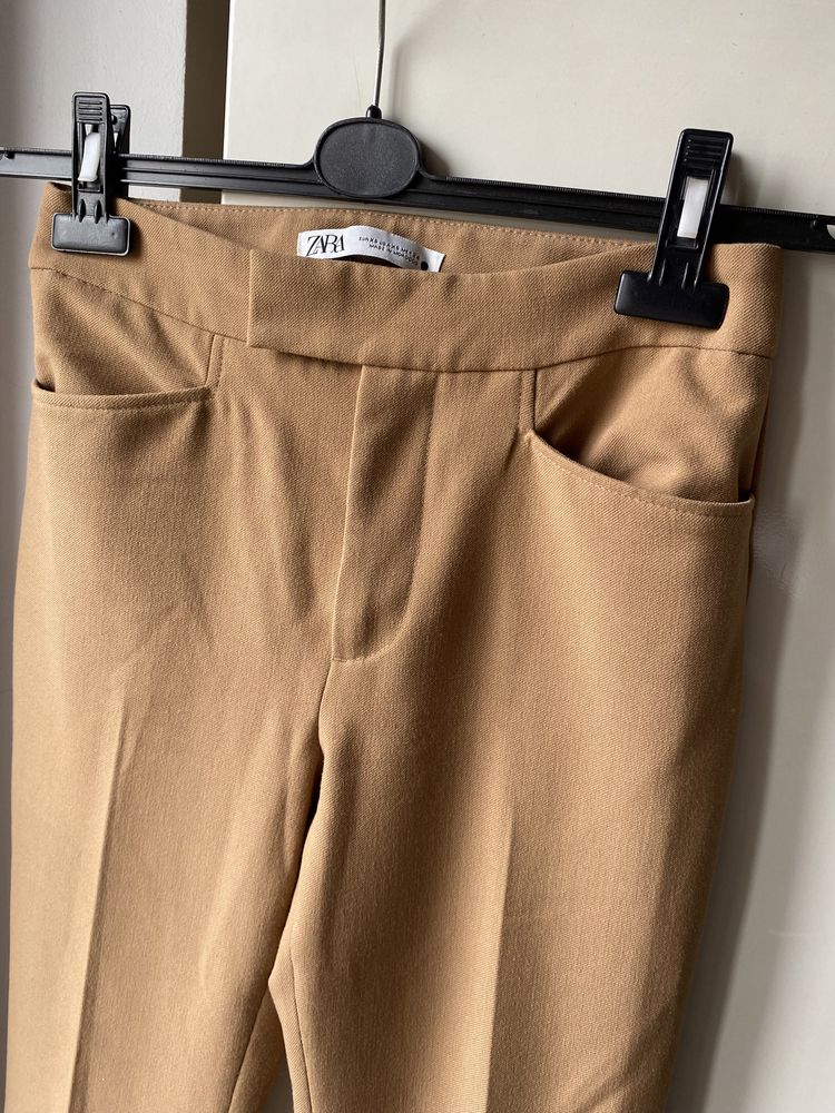 Zara spodnie flare leg szerokie welna welniane 34 xs