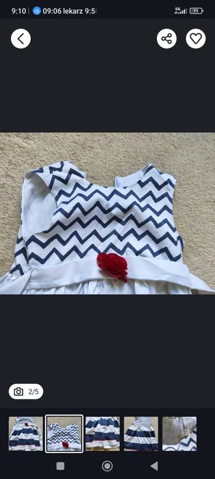 Sukienka dziecięca ,letnia, elegancka, 110