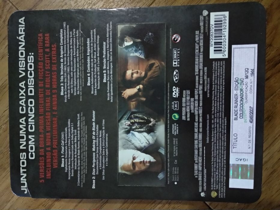 Blade Runner Colectors Ediction 5 DVD