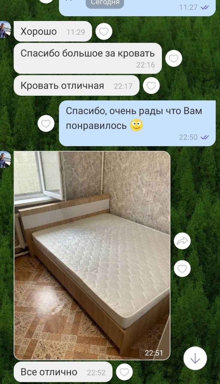 КОМПЛЕКТ Двуспальная кровать с матрасом 160х200. Соната. Днепр