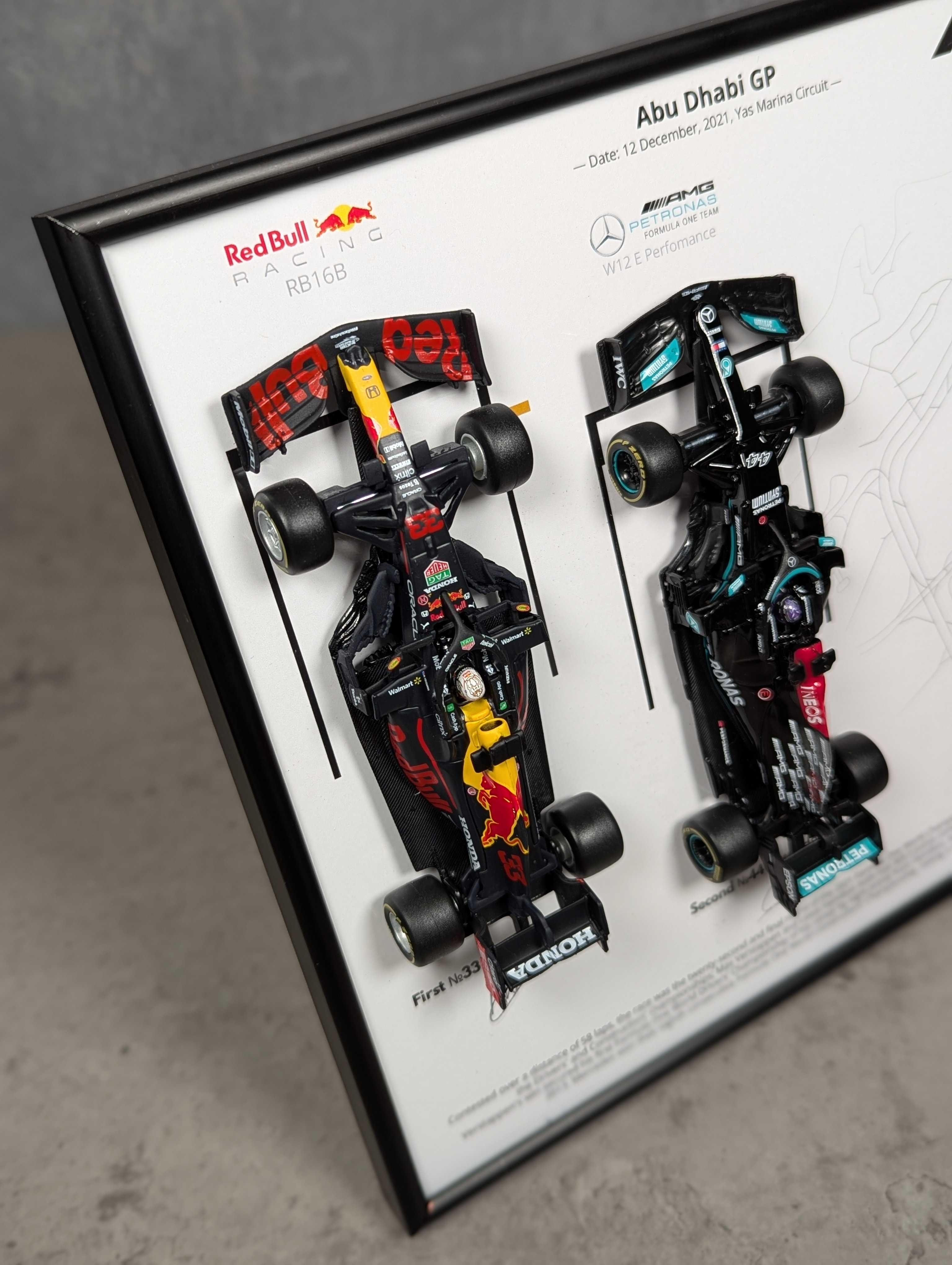 Моделі Bburago АРТ Рамка (A4) Abu Dhabi GP Дві Моделі F1 RB16B #33 #44