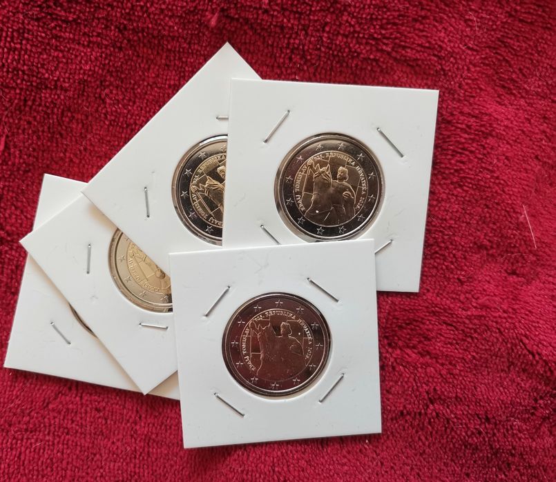 Moeda UNC comemorativa de 2€ - Croácia 2025