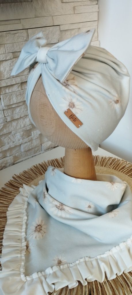 Turban i chusta z falbanką roz. 47