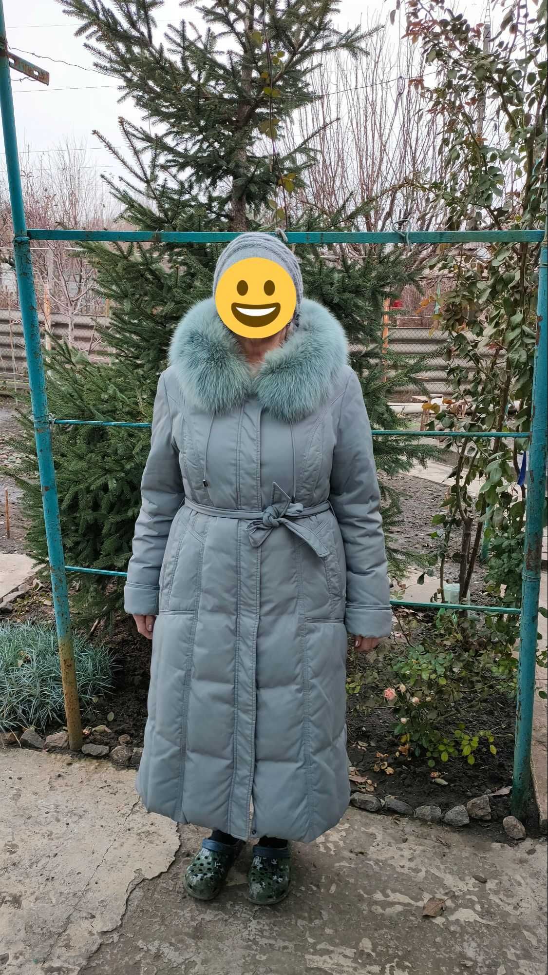 Пальто пуховик 54 DESENTLY 70%пух.30%перо