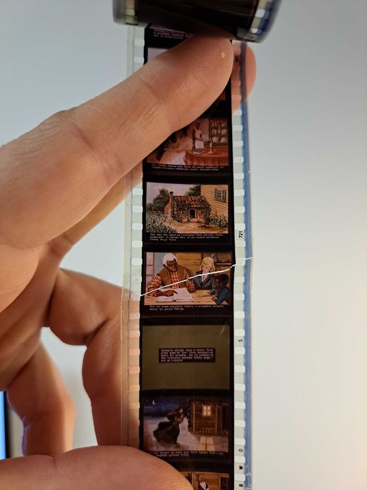 Zestaw (A) bajki na rzutnik projektor diaskop PRL