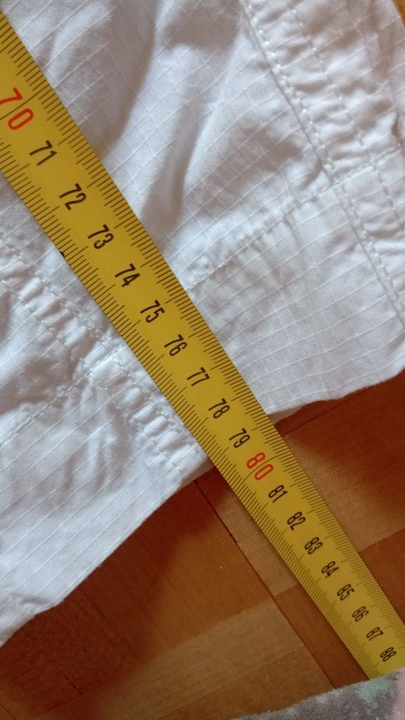 Spodnie damskie  XS /S białe 7/8 z bawełny na lato