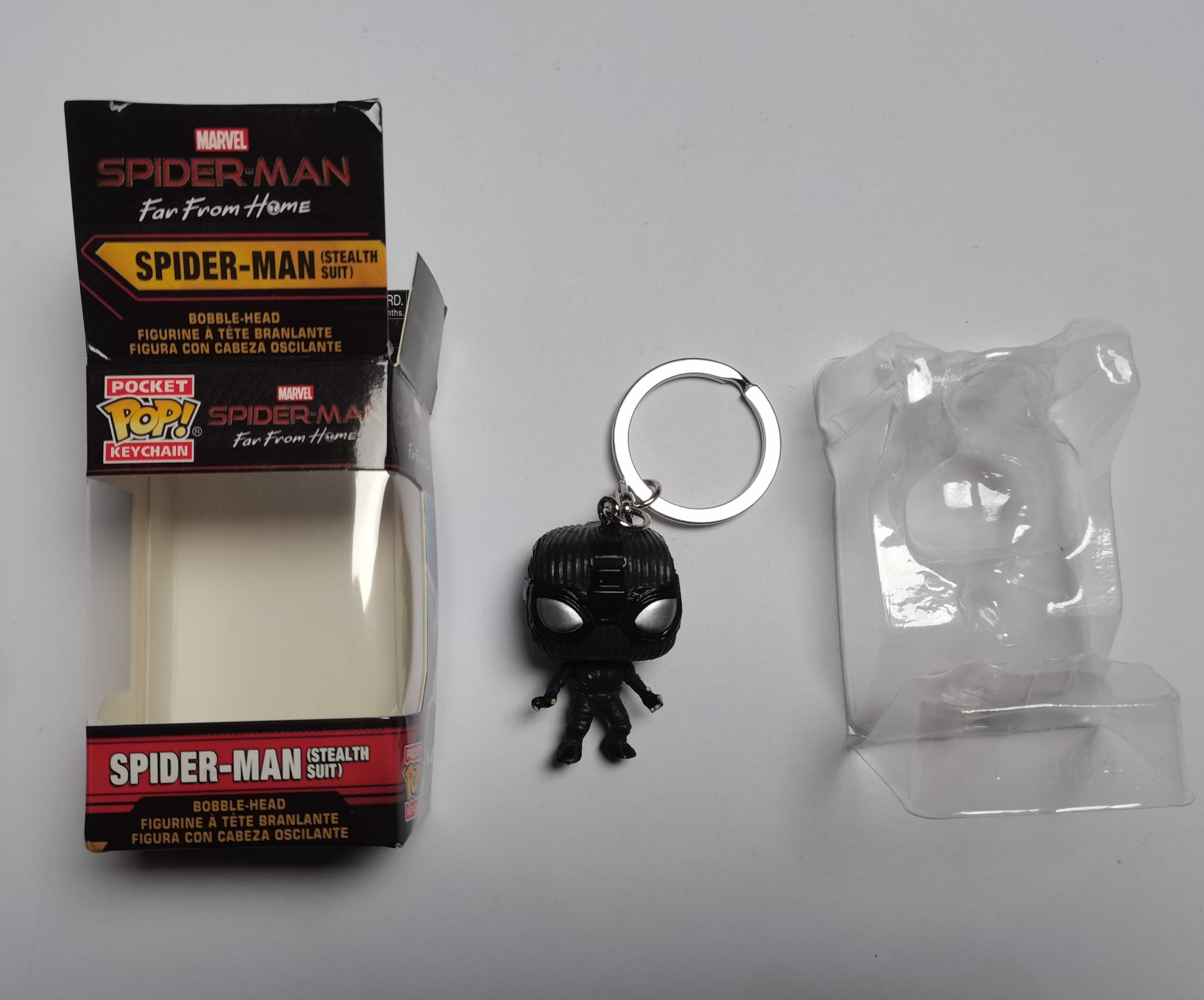 Spider-Man w czarnym stroju (Marvel) - brelok, breloczek Funko Pop!