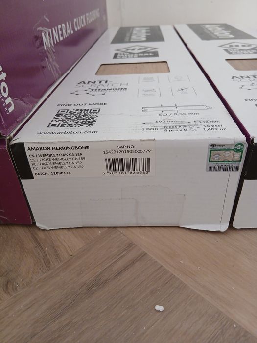 Jodełka Arbiton Amaron dąb herringbone 5 opakowan