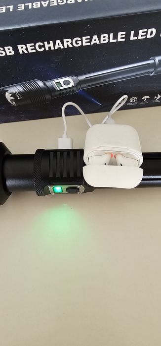 Lanterna potente com zoom