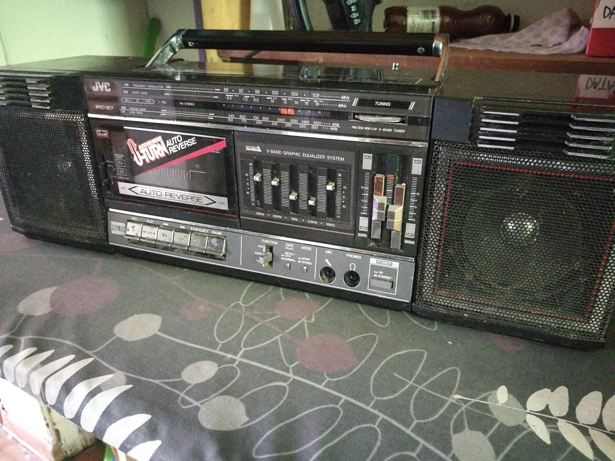 Radio odtwarzacz JVC retro stereo końcówka 80lat