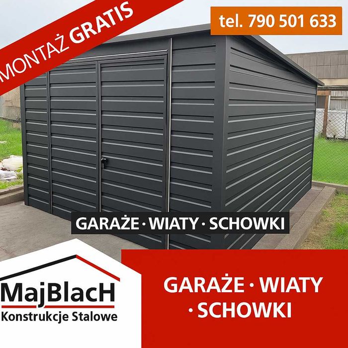PRODUCENT – Schowek Ogrodowy – Altanka – Wiatka – Garaż  – Maj-Blach