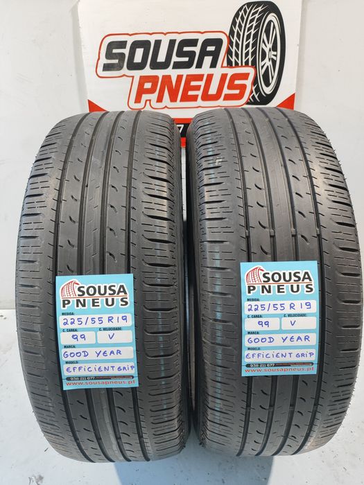 2 pneus semi novos 225-55R19 Good Year - Oferta dos portes
