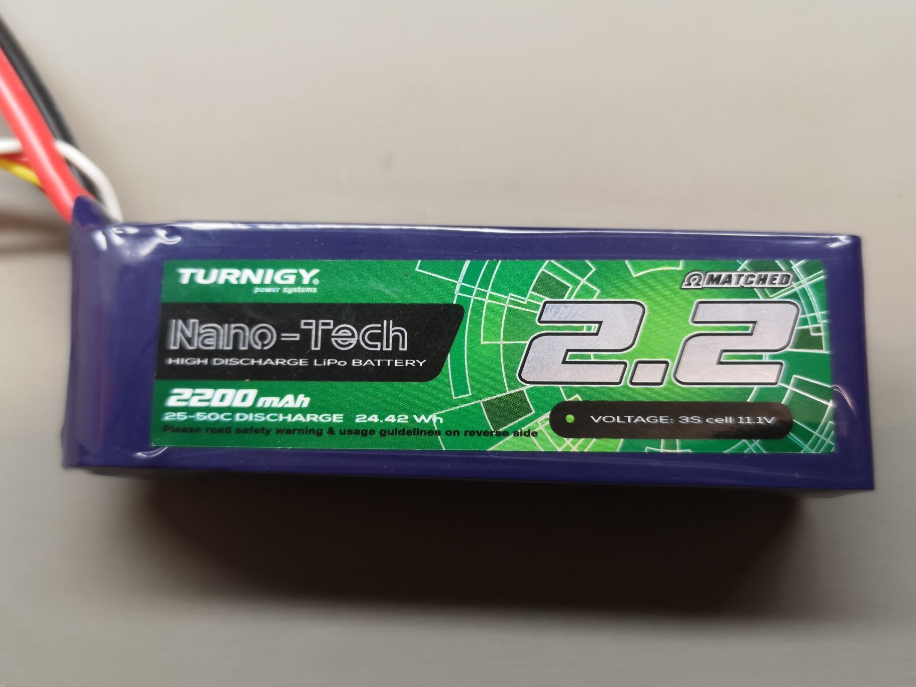 Pakiet Lipo 3s 11.1V 2200mah Turnigy Nano-Tech