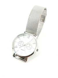 Zegarek Analogowy srebrny ze stali nierdzewnej