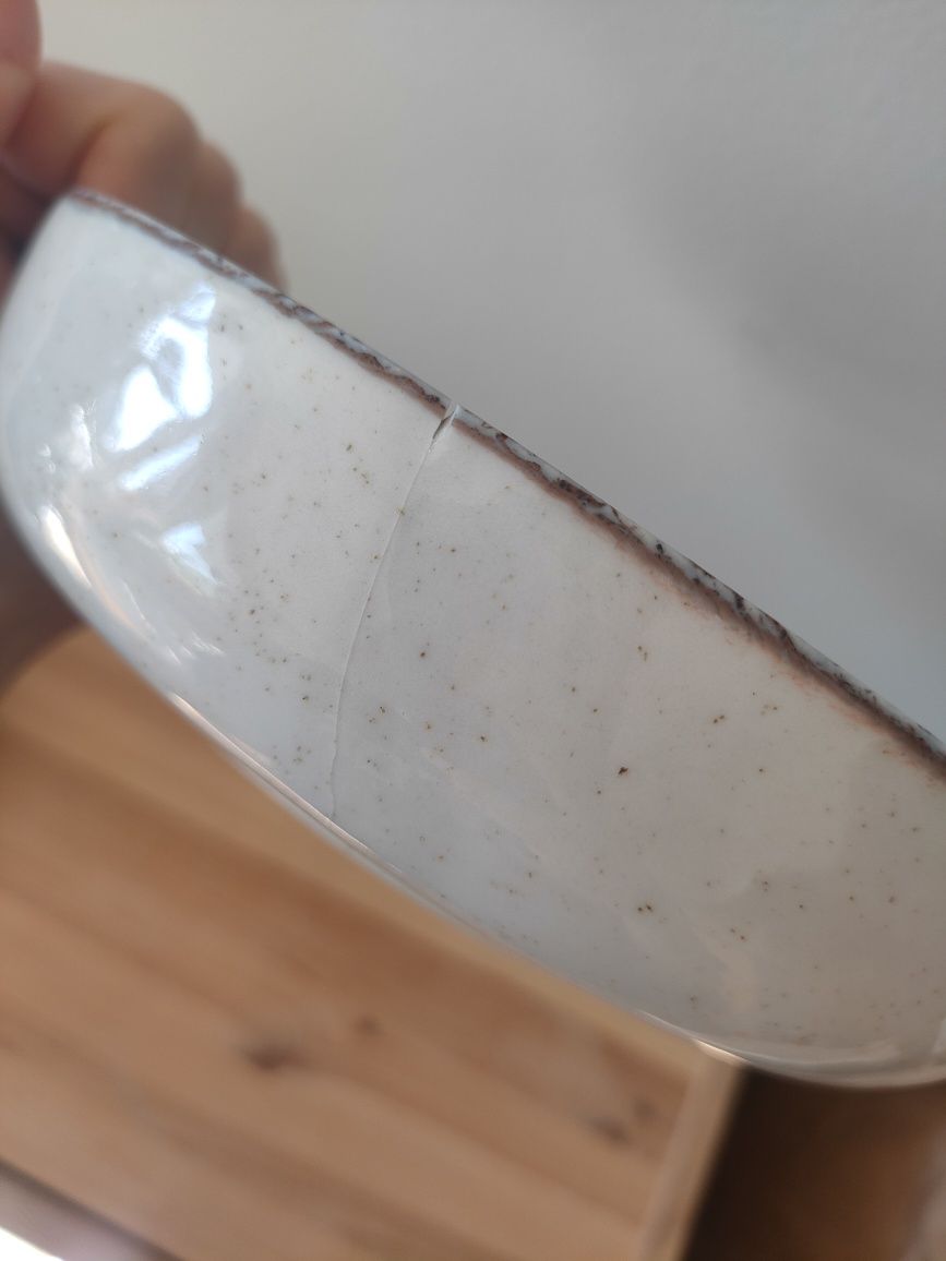 Porcelanowe miski głębokie talerze Zara home