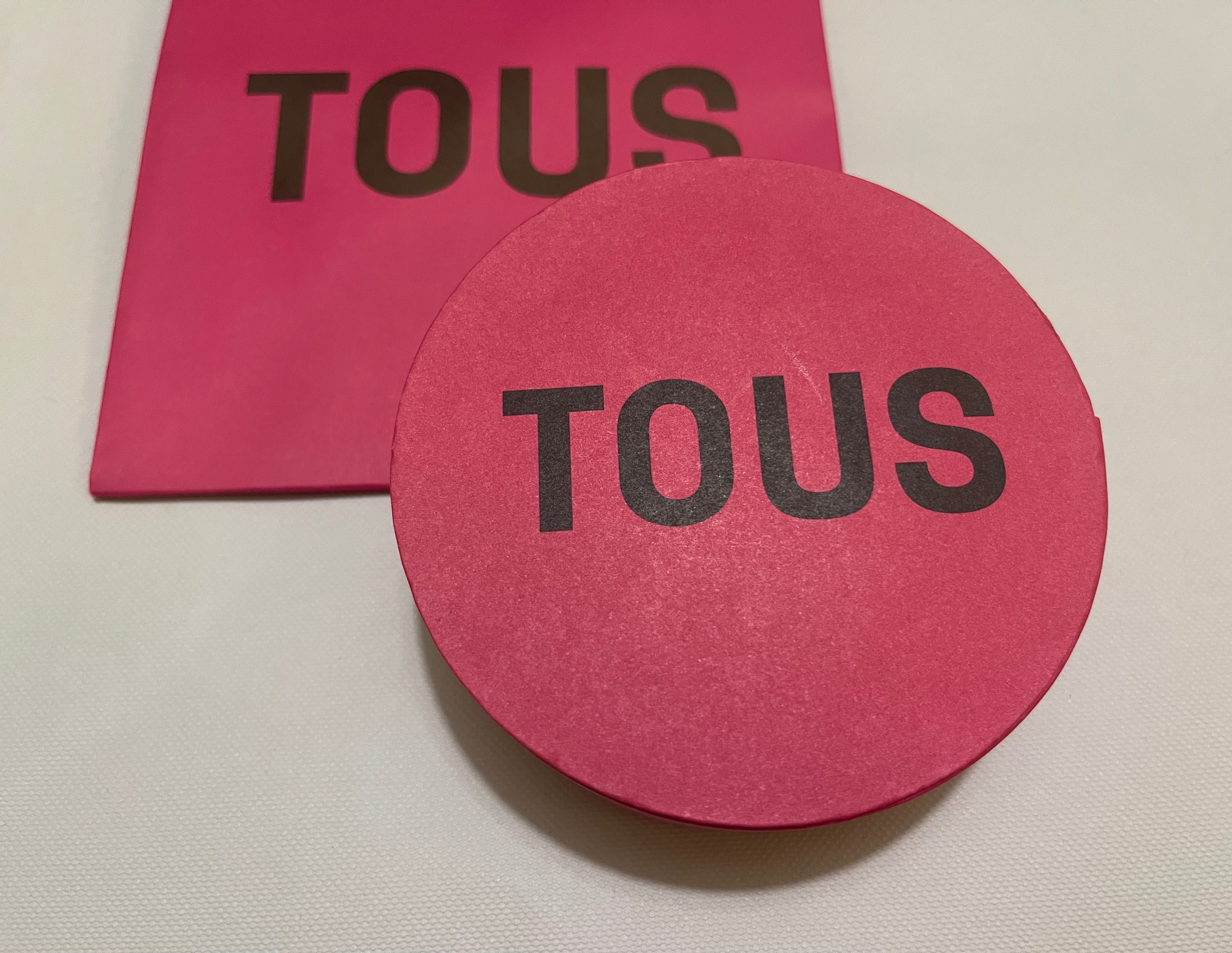 Tous pudełko intensywny róż 10 cm + torebka nowe 1 sztuka
