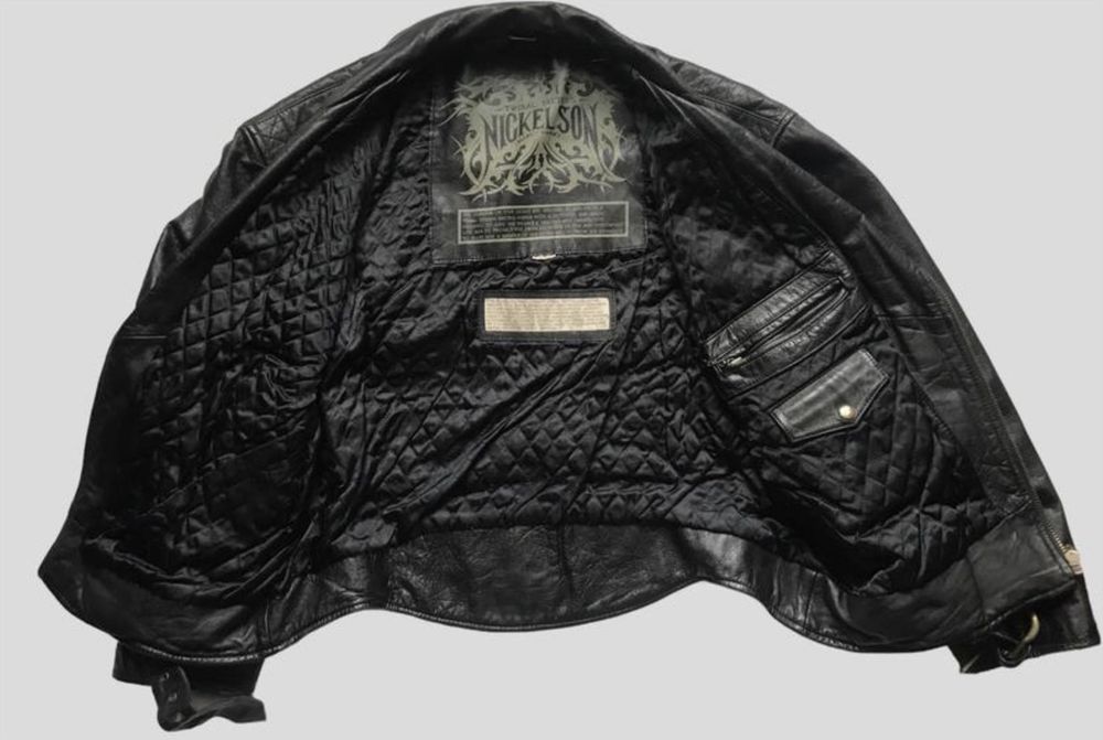 Вінтажна шкіряна мото куртка косуха байкерська schott chrome hearts