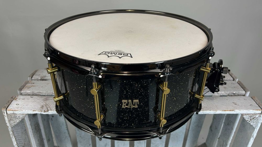 FAT Maple Keller Custom 14" x 6,5" - Black Galaxy - Werbel