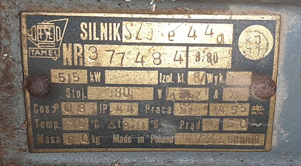 3-fazowa piła stołowa do drewna, trajzega silnik 5,5 kW